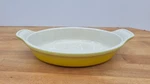 Le Creuset Heritage Stoneware Oval Au Gratin Baking Dish Nectar Yellow 9.5" Long. Fixed Price $35.99.