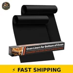 Buself Oven Liners Pack Heavy Duty Mats 17"X25" Black. Fixed Price $28.99.