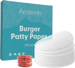 Aegwynn Hamburger Patty Round 4 Inch 300 Pcs, Parchment Papers Non. Fixed Price $10.68.