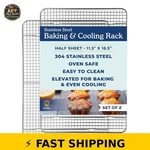 Ultra Cuisine Stainless Steel Cooling Rack Set - 11.5X16.5 Inch 2 Pack. Fixed Price $61.99.