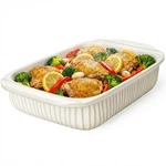 Artena Baking Dish Quarts, Casserole White - 5.1QT Only. Fixed Price $49.63.