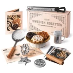Rosette Iron With Handle Cooking Gifts Maker & Peach. Fixed Price $93.99.