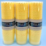 Simply Baked Paper Baking Cups 3 25 Piece Packs Yellow Oz Sealed Package. Fixed Price $15.95.