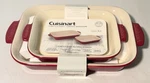 Cuisinart Piece Chef Rectangular Baker Set Qt And 4 Model # CCB30-2CR. Fixed Price $74.99.