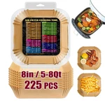 225PCS Air Fryer Liners For Cosori 6QT, 8 Inch Parchment .... Fixed Price $26.37.