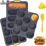 Set Of 6 Hamburger Bun Pans For Baking, 4/8/9-CUP Mold, Silicone. Fixed Price $41.65.