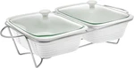 Godinger 3Q Oven To Table Double Baker Pan Holder Casserole Roasting-damaged Box. Fixed Price $14.99.