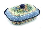 Polmedia Polish Pottery Dish With Cover Unikat - Hummingbird Meadow Pattern H.... Fixed Price $417.87.