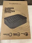 Sedona Kitchen Carbon Steel Roaster Pan With Rack Color Black New. Fixed Price $25.00.