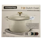 Tramontina 7 Quart Enameled Cast Iron Round Dutch Oven (latte). Fixed Price $69.99.