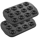 Chefmade Donut Pan, Nonstick Mini 12 Cavity Ring Doughnut For Baking, Set.... Fixed Price $29.98.