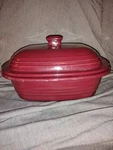 Pampered Chef Deep Covered Baker Dish Cranberry 3.1 Qt #010107. Fixed Price $41.24.