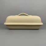 Vintage 1991 Sassafras Superstone Covered Bread Baker Unglazed Stoneware 1625. Fixed Price $75.00.
