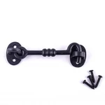Door Latch Lock 5 Inch Wrought Iron Hook And Eye With Mounting Hardware. Fixed Price $26.32.