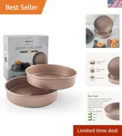 Toxic Nonstick 9 Round Cake Pans Set Of 2 Quality Inch.... Fixed Price $95.69.