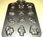 Norpro Nonstick Holiday Cookie Baking Candy Melting Sheet Pan Makes 12 Unused. Fixed Price $6.50.