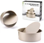 Guowall 6 And 8 Inch Round Cake Mould Pan Cheese Removable Bottom Tray.. Fixed Price $12.99.