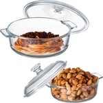 2 Pieces Glass Casserole Dish With Lid 0.8L/ 1.7L Baking Cover.... Fixed Price $47.87.