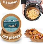 Vurven Essentials 120PCS Air Fryer Liners Brown 6.3 - Inch,. Fixed Price $16.69.