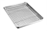Teamfar Baking Sheet With Rack Set Stainless Steel Pan Tray Cookie. Fixed Price $21.90.
