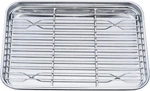 Teamfar Toaster Oven Pan Tray With Cooling Rack, 10 X 8 1INCH, Silver. Fixed Price $26.51.
