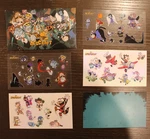 Acecraft Cuphead-inspired Bullet Hell Pax 2025 Sticker Set 4 Sheets. Fixed Price $15.00.