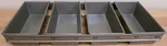 Vintage Industrial Metal 4-STRAP Ekco Bread Loaf Baking Pan New Nos. Fixed Price $49.99.
