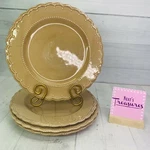 Tabletops Gallery Provence Embossed Scalloped Stoneware Dinner Plates Set 4. Fixed Price $42.49.
