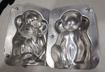 Wilton Metal Monkey 3D Cake Mold Front & Back Vintage 1974. Fixed Price $15.00.