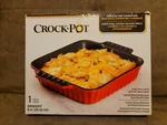 Crockpot Casserole Dish 8" Non-stick Stoneware New!. Fixed Price $19.99.