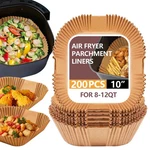Ubeesize Xl 10 Inch Air Fryer Liners, 200 Pcs Parchment Paper, Frye.... Fixed Price $25.15.