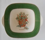 1997 Wedgwood Sarah's Garden Square Handled Cake Plate Shallow Dish England. Fixed Price $33.96.
