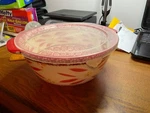Temptations By Tara Old World Red 2.5 Quart Baking Dish Bowl. Fixed Price $23.00.
