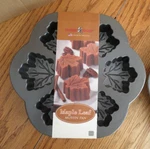 Nordic Ware Maple Leaf Muffin Pan Platinum Collection 6 Cavity. Fixed Price $14.99.