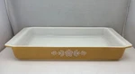 Vintage Pyrex Butterfly Gold Lasagna Pan Baking Dish 13 1/2 8 3/4. Fixed Price $89.96.