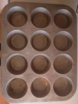 Wearever 12-CUP Aluminum Muffin Pan Silver Oven Safe Rectangle Pat 4595120. Fixed Price $12.02.