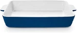 Baking Dish Rectangular Bakeware Ceramic Lasagna Pan Dark Blue 9"X13" Krokori. Fixed Price $49.68.