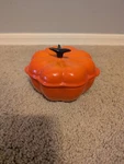 Le Creuset Mini Cocotte Pumpkin 300ML 10OZ Flame Orange Stoneware No Box. Fixed Price $49.95.
