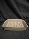 Bacon Pan #1342 Pampered Chef Rigid Stoneware #2194 Grooves. Fixed Price $23.00.