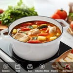 Haushof 5.3 Qt Enameled Cast Iron Dutch Oven With Lid Non-stick Pot For Stewing. Fixed Price $73.99.