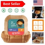 8-INCH Disposable Air Fryer Liners Non-stick, Oil Resistant Parchment Paper. Fixed Price $17.09.