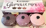Creuset Mini Stoneware Cocotte 3 Pink Purple Used With Box. Fixed Price $124.99.
