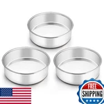 Teamfar 6 Inch Cake Round Smash Tier Baking Pans Set Stainless. Fixed Price $23.26.