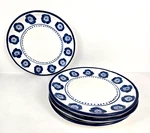 Nwt Mud Pie Flower Print Salad Plate Stoneware 8" Set Of 4. Fixed Price $46.00.