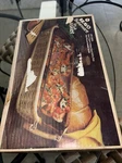 Vintage Abc Bravo Bakeware 2 Qt Round Amber Glass Dish Woven Basket Server. Fixed Price $10.00.