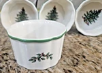 Set Of 4 Spode Christmas Tree Ramekin England Oven Table 3.5". Fixed Price $18.99.