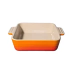 Creuset France 14CM Square Casserole Baking Dish Flame 5.5"X5.5" - Nwt. Fixed Price $26.90.
