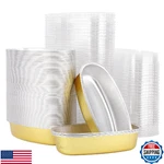 Beasea Mini Cake Pans With Lids 100 Pack 6 Inch 350ML 12OZ Disposable Aluminum. Fixed Price $57.85.