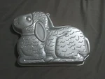 Vintage Wilton Aluminum Loveable Lamb Cake Pan 1987 #2105-2514. Fixed Price $13.26.