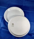 Hall China By Steelite International White Salad Plates Set Of 2 Deep Rim 9". Fixed Price $34.99.